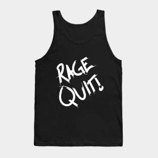 RAGE QUIT - White Tank Top